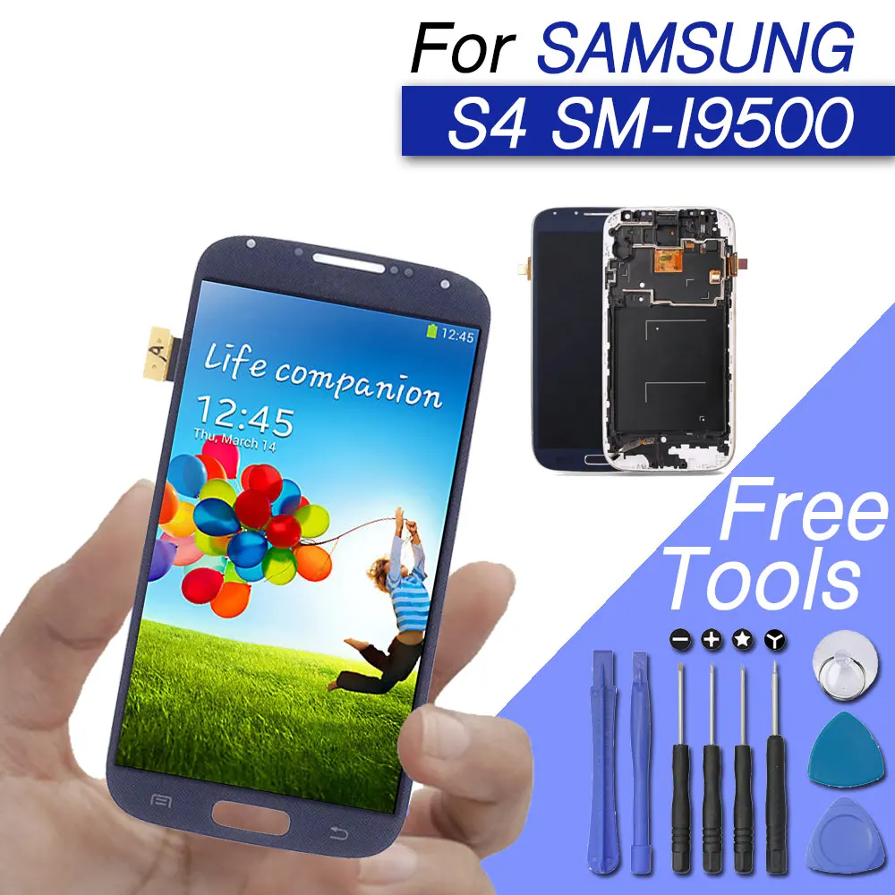 ЖК экран для samsung galaxy s4 дисплей сенсорный sm i9500 I337 M919 I9505|Экраны мобильных