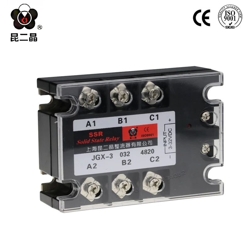 DC to AC 20A 3-32VDC three phase Solid state relay module SSR JGX-3 032 4820 control | Строительство и ремонт