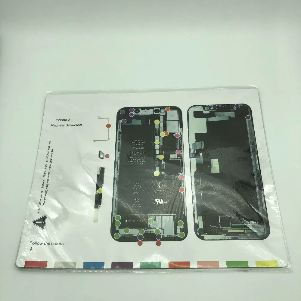 Магнитный винтовой коврик для 6/6s/6s Plus/7/7 Plus/8/8 Plus/X рабочая направляющая пластина