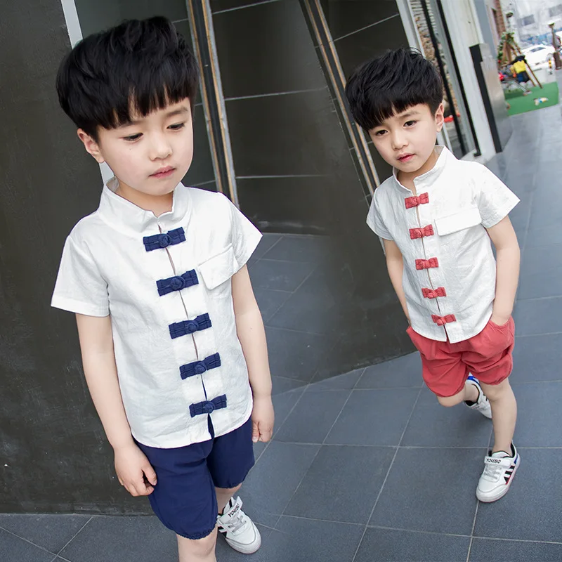 Одежда для мальчиков 2017 г. Модный комплект в стиле ретро китайская ветрозащитная