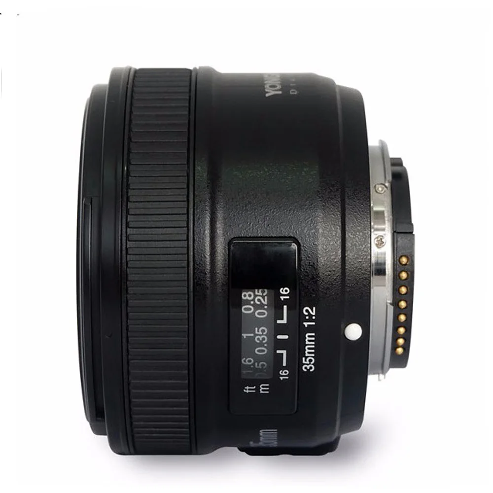 Объектив Yongnuo yn35 YN35mm F2 широкоугольная Большая диафрагма фиксированный объектив с