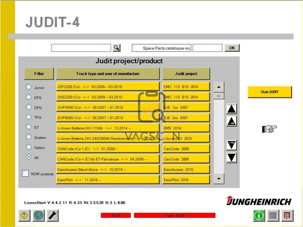 

Экскаватор для вилочного погрузчика Judit JUDIT-4 software Jungheinrich