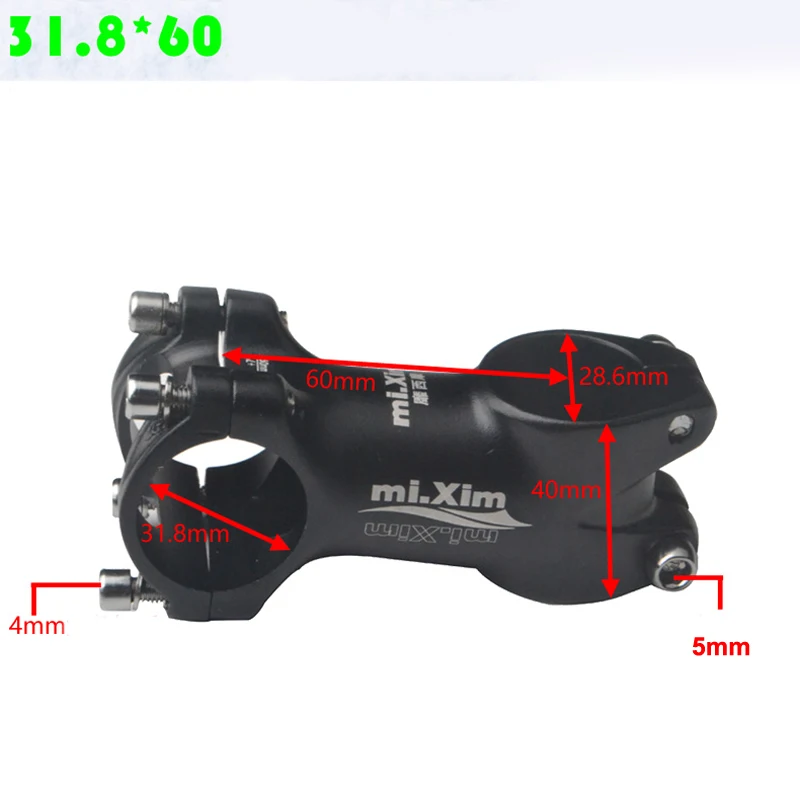 Углеродное волокно MTB 28 6 мм * 31 8 32 60 80 100mm Алюминий Сплав Горный супер короткие