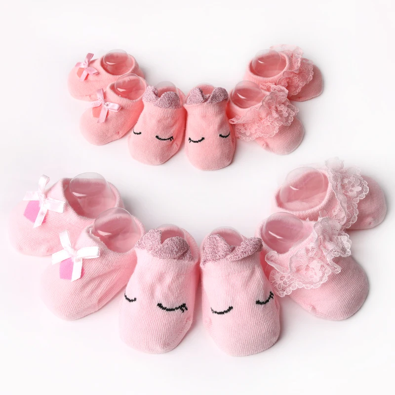 girls ruffle socks infant girl lace Newborn Floor short baby summer cartoon 2018new three paier kids babies stuff |