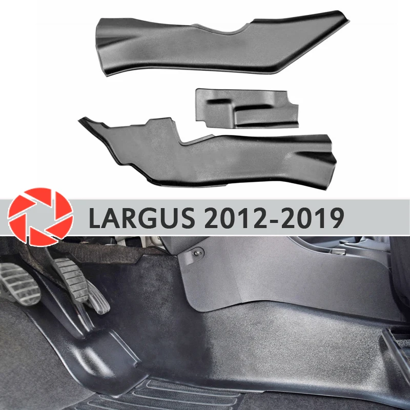 Защитная накладка на внутренний тоннель для Lada Largus 2012-2019 под ножки отделка