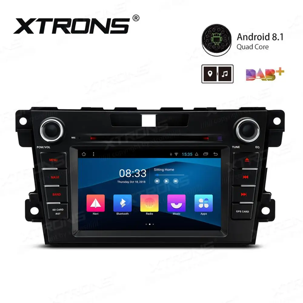 XTRONS 7 &quotAndroid 8 1 четырехъядерный 16 Гб ROM автомобильный мультимедийный DVD плеер для