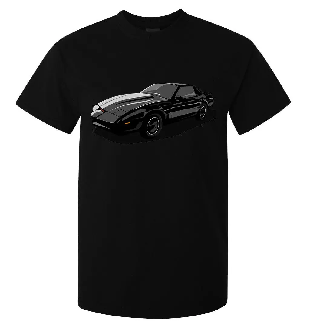 Прохладный Моды Knight Rider КИТТ Art Series Sylish мужская Черный Топ тис | Мужская одежда