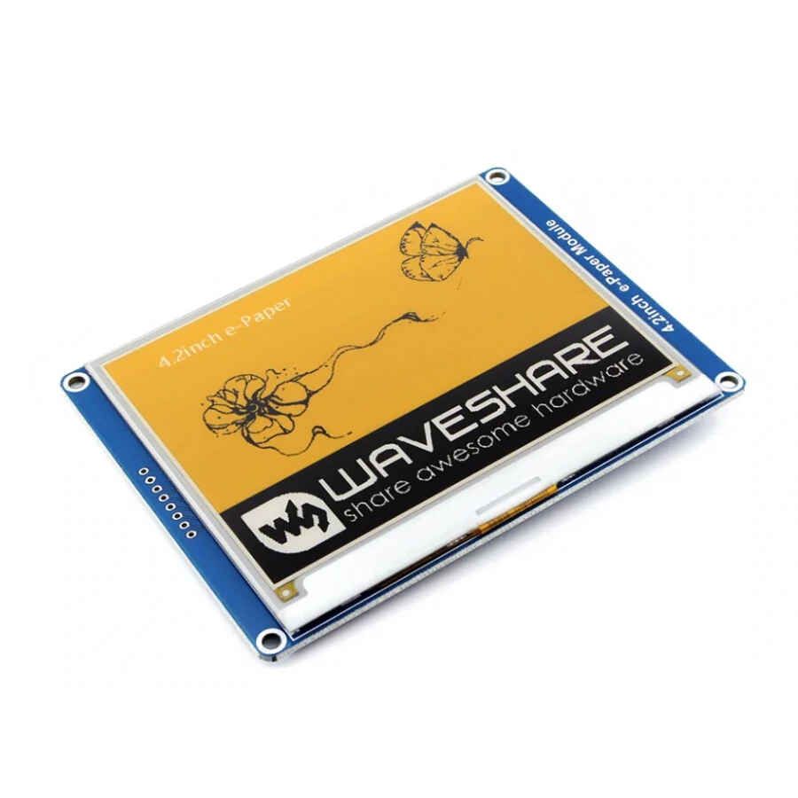 ShenzhenMaker Store 4.2inch E-Ink Display Module 400x300 E-paper Yellow Black White SPI No Backlight. low consumption | Компьютеры и