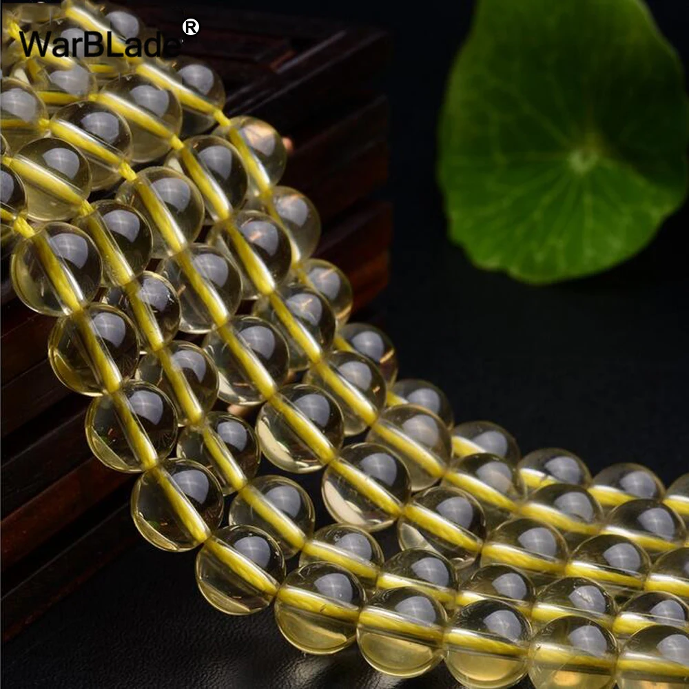Круглые бусины цитрина из натурального камня 6 мм 8 10 12 дюймов|citrine beads|loose beadscrystal