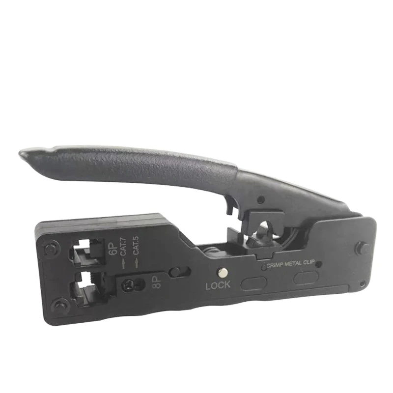 Network RJ45 Crimping Tool Telecom Crimper For Cat7 Cat6 Cat6 Cat5 Cable Multi-Function RJ45 RJ11 Plugs Metal Clips Pliers Tools