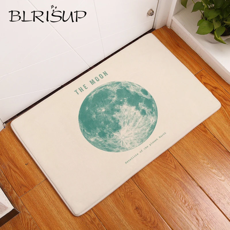 BLRISUP Вселенная планеты напольный коврик с принтом Противоскользящие коврики для