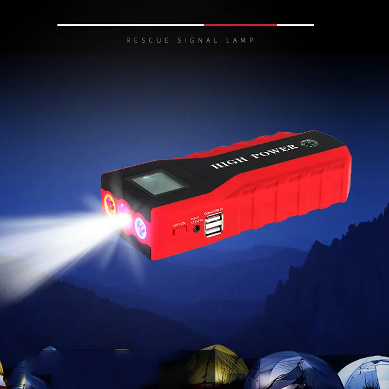 12 В портативное зарядное устройство Power Bank аварийного стартера автомобиля 600A