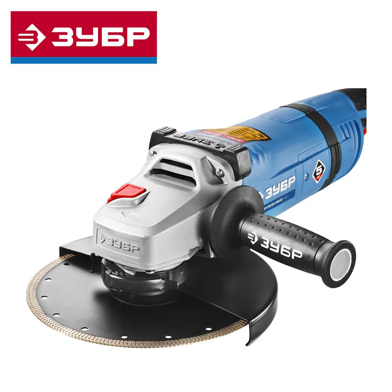 Buy Brand Zubr UShM-P230-2400PV 2400W Angle Grinder Speed Regulating Grinding Good Quality free delivery to Russia Sale Hot Hit on
