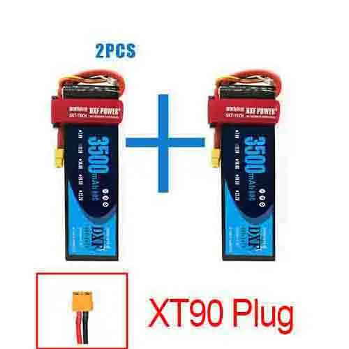 3S3500Softcase-XT90 2 шт. DXF lipo Батарея 3S 11,1 V 3500 мА/ч, 4200 мА/ч, 7000 мА/ч, 8000 мА/ч, 60C 120C 240C для 1/10 1/8 RC автомобиль грузовик FPV, вертолет-Дрон - Цвет: 3S3500Softcase-XT90