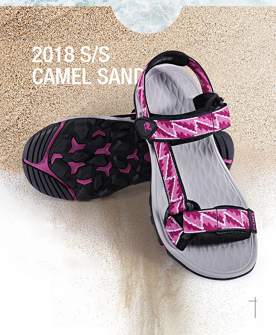 CAMEL/женские пляжные сандалии; сезон весна-лето; светильник; повседневные удобные нескользящие пляжные рыболовные сандалии
