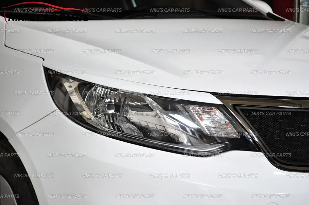 Брови на фары для Kia Rio III- ABS пластиковые реснички ресницы формовочные украшения автомобиля Стайлинг тюнинг аксессуары