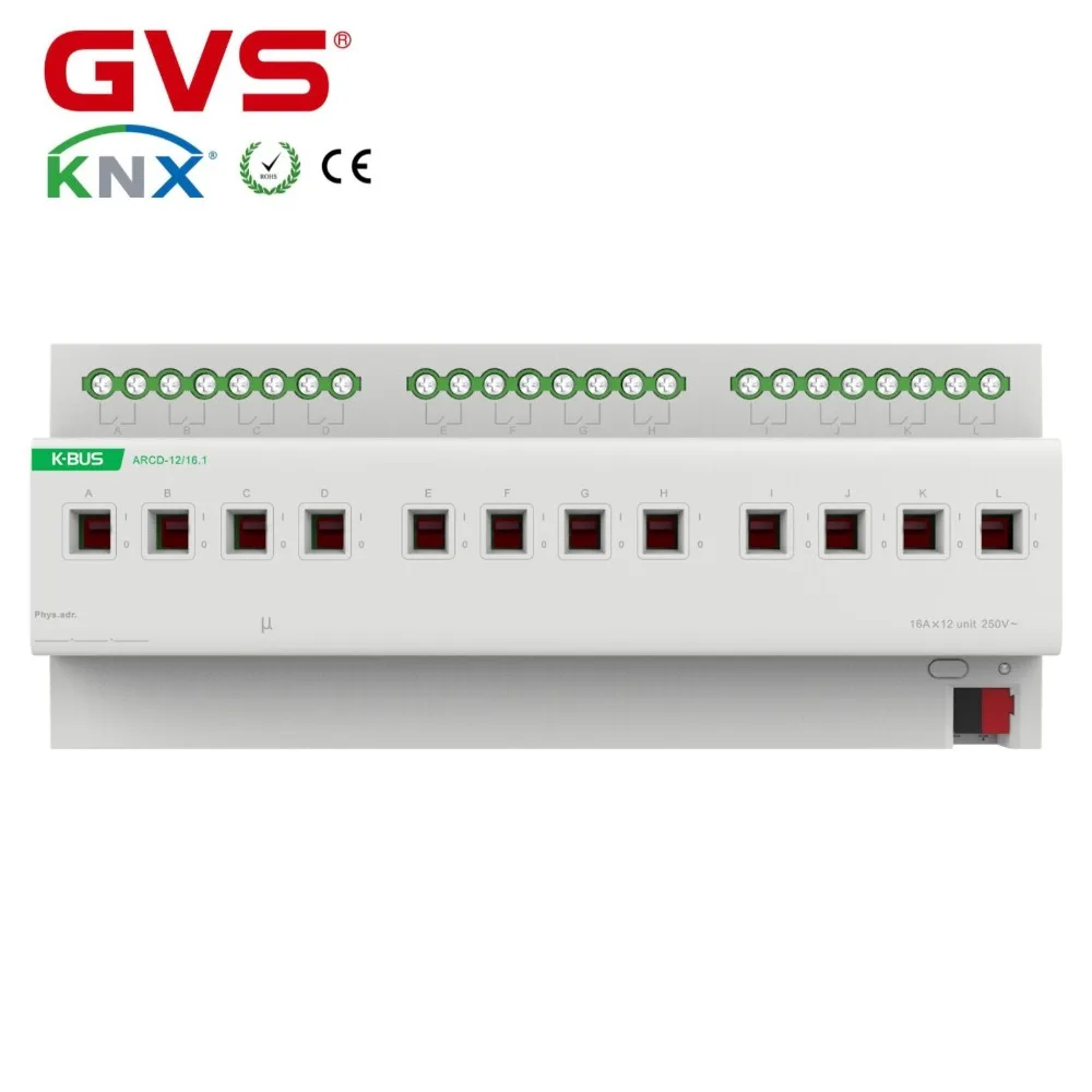 Привод переключения Smart Home GVS K bus KNX/EIB KNX 12 складов 16 а с детектором