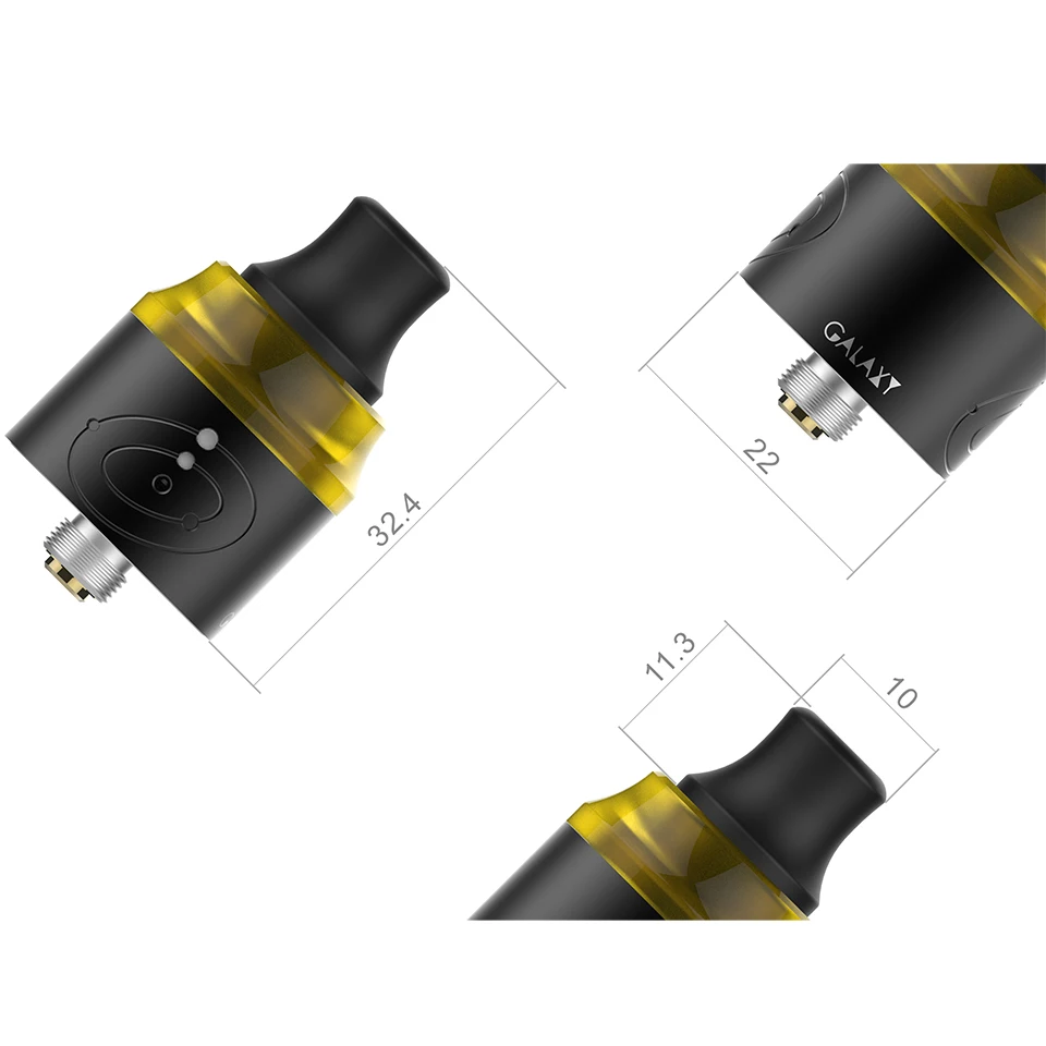 Original Vapefly Galaxies MTL RDA Tank Single Coil Build Limitless Screw Airflow Control Electronic Cigarette Vape Atomizer | Электроника