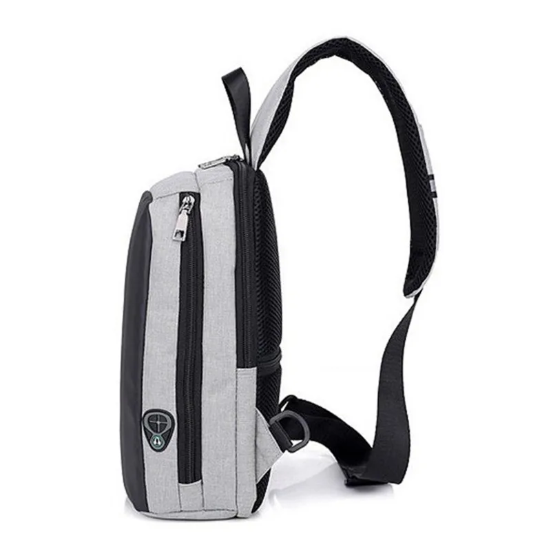 Мужской досуг зарядка через USB сумки плечо с защитой от краж нагрудная сумка в