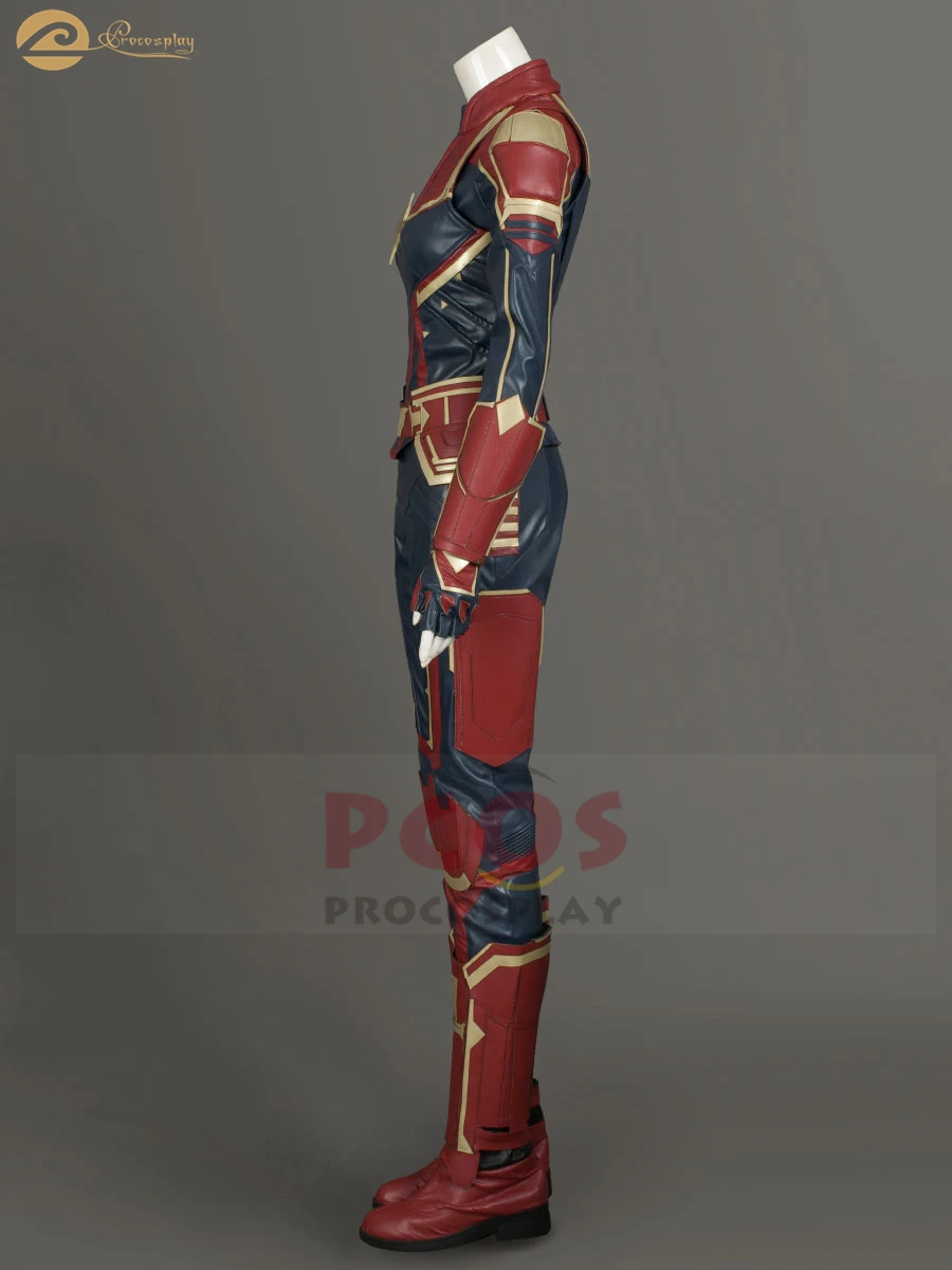 Про косплей Капитан Марв Carol Danvers Косплей Костюм Мисс костюм и обувь mp004077|Костюмы