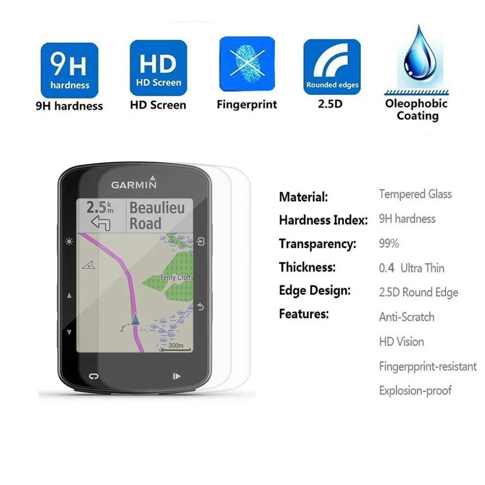 9H протектор экрана из закаленного стекла для Garmin Edge 520 Plus взрывозащищенное ультра