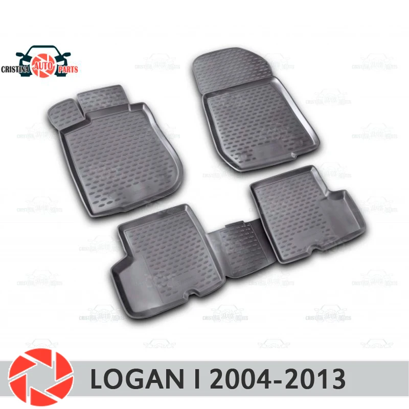 Напольные коврики для Renault Logan 2004 2013 Нескользящие полиуретановые защита от грязи