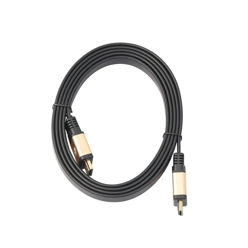 HDMI плоский кабель 2 0 4K высокоскоростной 18 Гбит/с разъем Ethernet Поддержка аудио