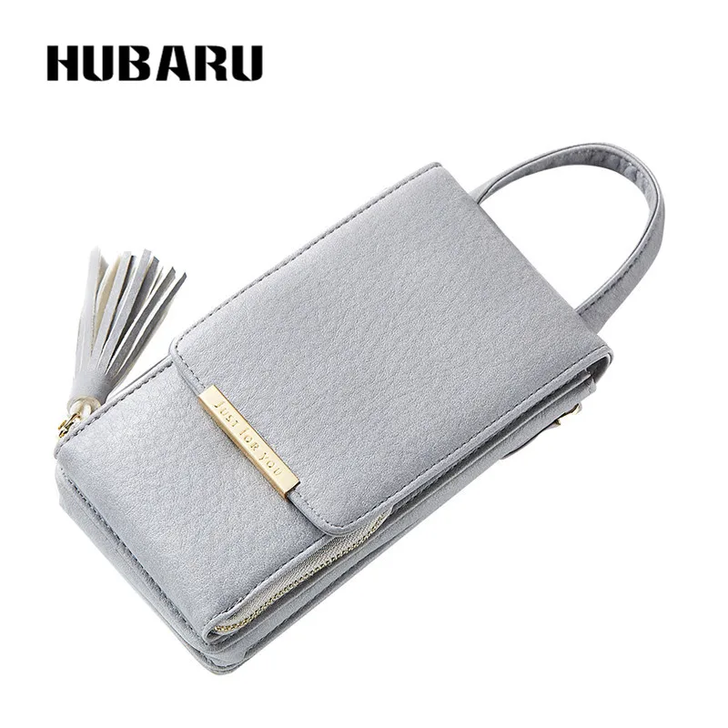HUBARU Women Wallets Black Color Zipper Chains Wallet Female Fashion PU Leather Clutch Clamp Standard Slim Design Coin Purse | Багаж и