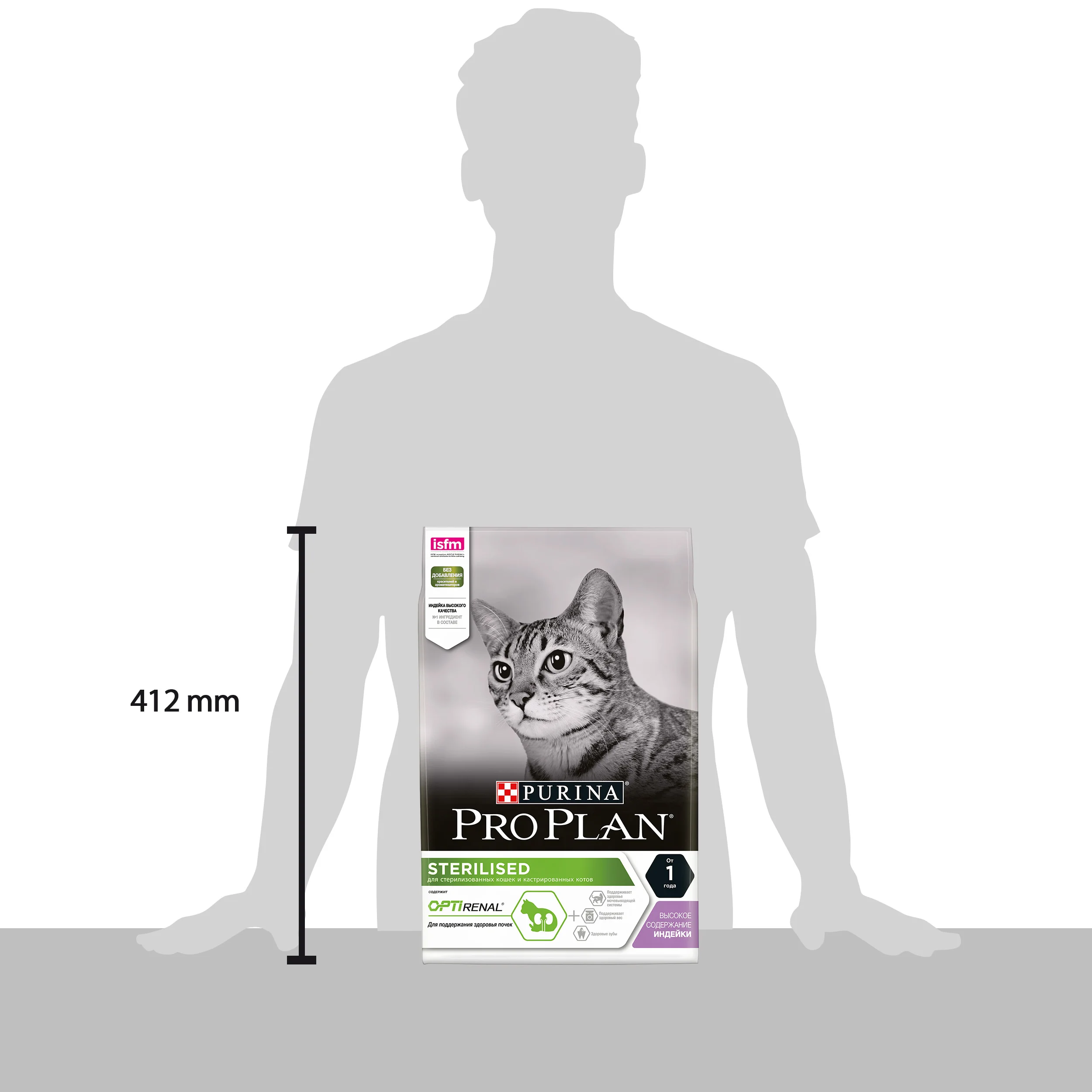 Сухой корм Purina Pro Plan для стерилизованных кошек и кастрированных котов с индейкой