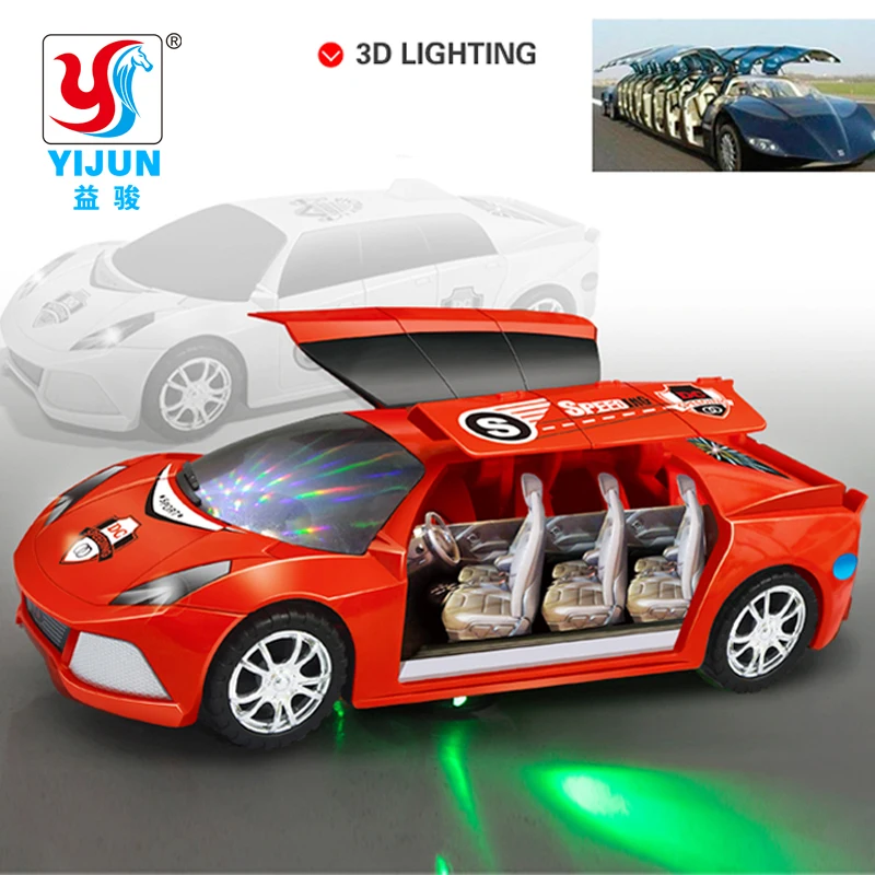 Новая модель игрушек со звукосветильник Электрический универсальный игрушечный автомобиль 3D мигающий музыкальный Детский Электрический ... от AliExpress WW