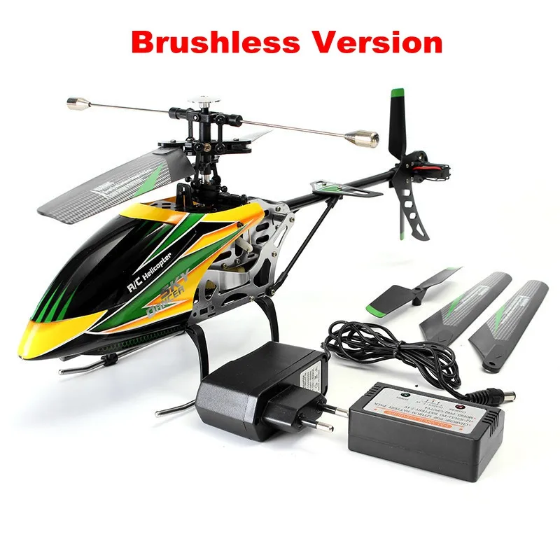 WLtoys V912 4CH бесколлекторный р/у вертолет с гироскопом 360 3D Flips BNF для детей игрушки