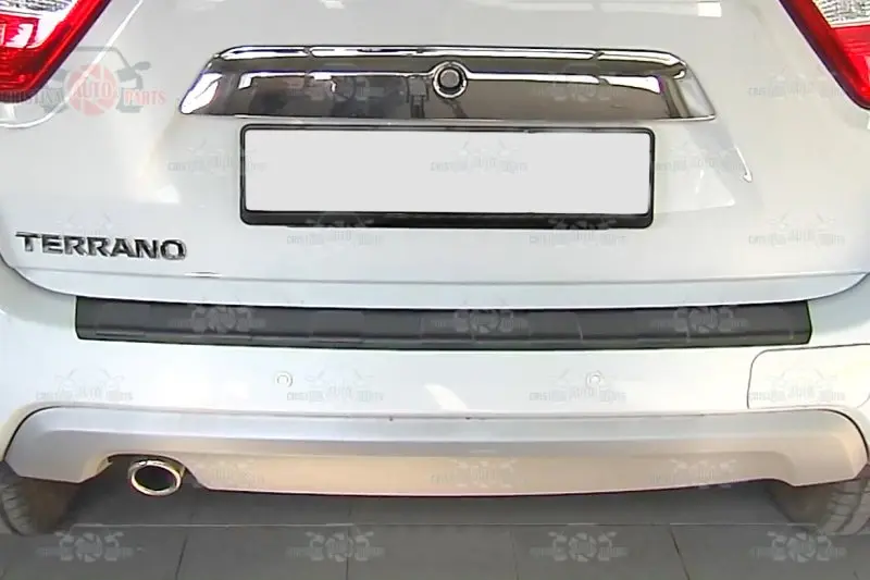 Накладка на заднюю панель бампера для Nissan Terrano 2014 2019 защитная пластина Стайлинг