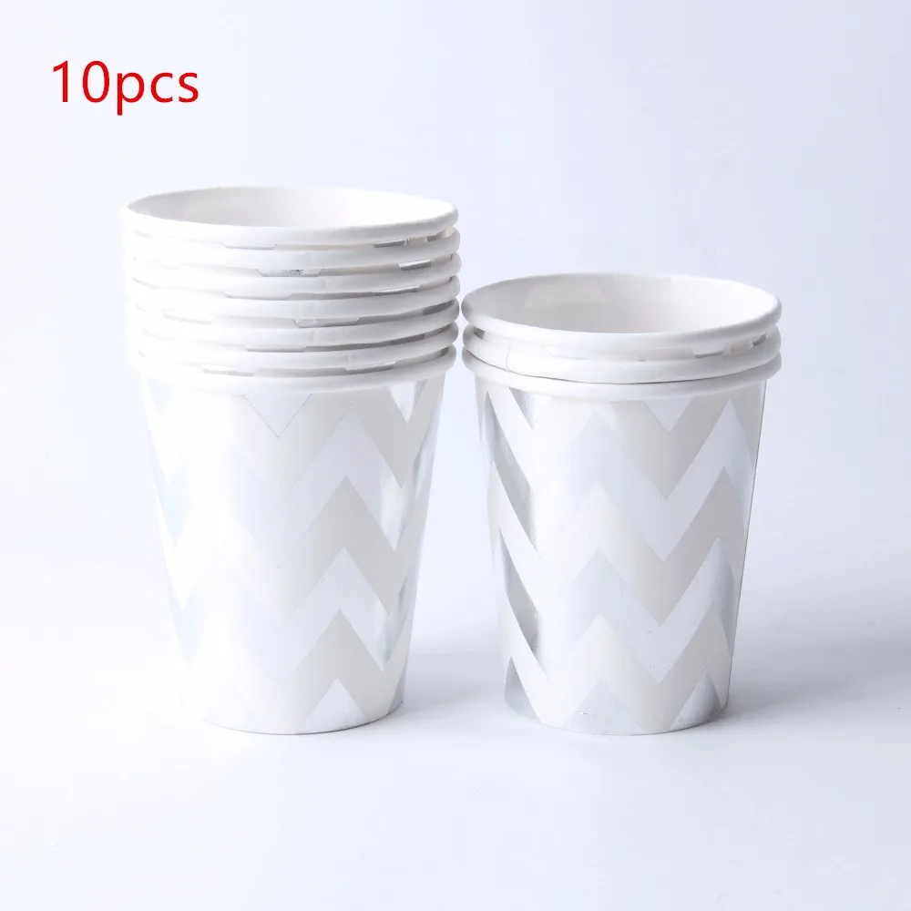 Silver wave 10pcs 1 упаковка, черная Золотая бумага со звездами, вечерние салфетки из натурального дерева, бумажные салфетки для свадьбы, дня рождения, товары для украшения дома - Цвет: Silver wave 10pcs