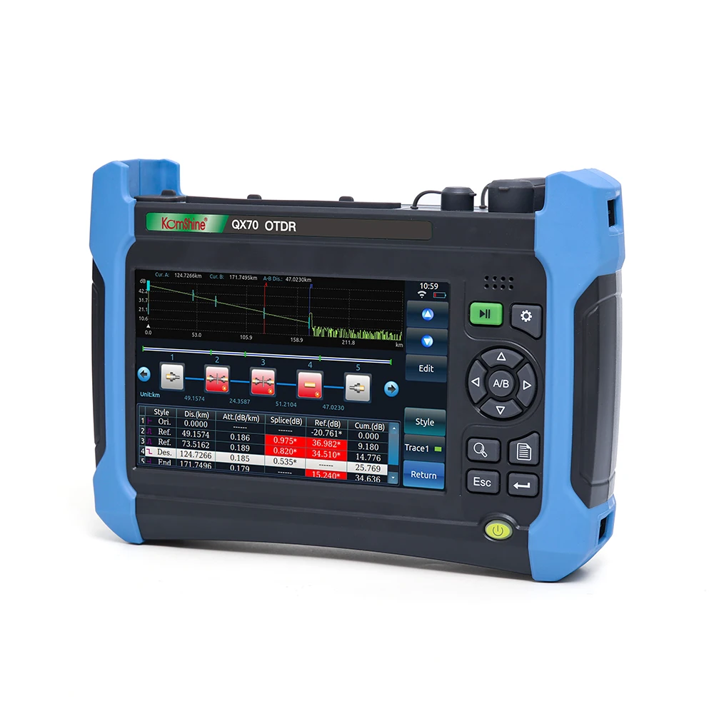 Komshine QX70-P Live PON OTDR 1310/1550 нм 32/30/28дБ с OPM VFL ссылкой на карту и т. Д. | Мобильные телефоны