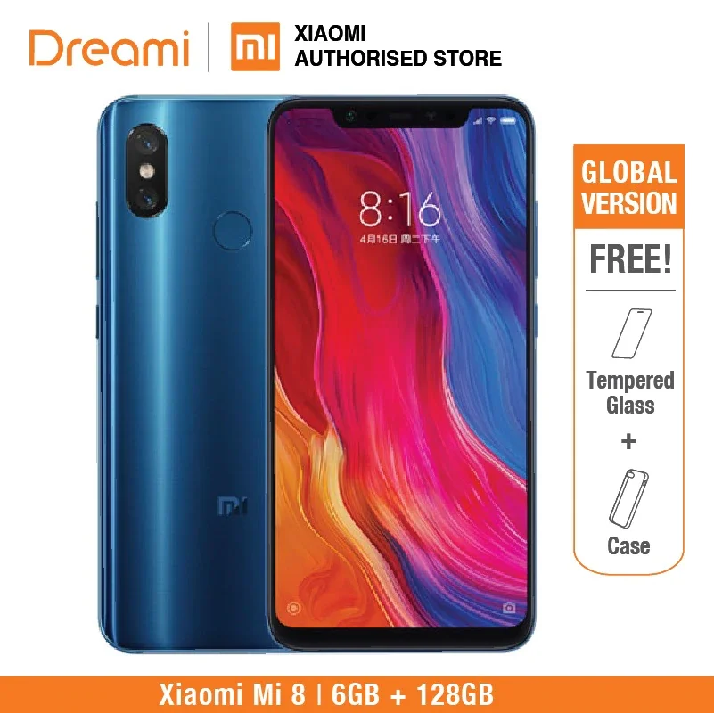 Глобальная версия Xiaomi Mi 8 128 ГБ (Новый и запечатанный)|Смартфоны| |