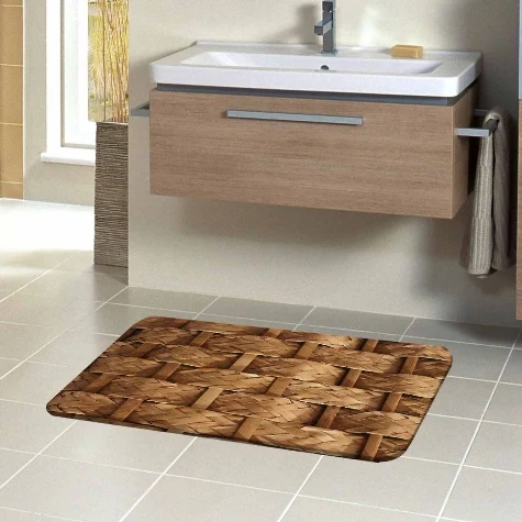 Еще коричневый бамбуковый цветочный аутентичным дизайном природы 3d принтом