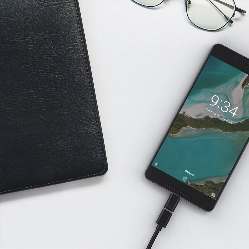 Адаптер для Samsung S9 S8 plus Micro USB на Type C преобразователь оригинальный Note8 C5 C7 C9 pro Active Note
