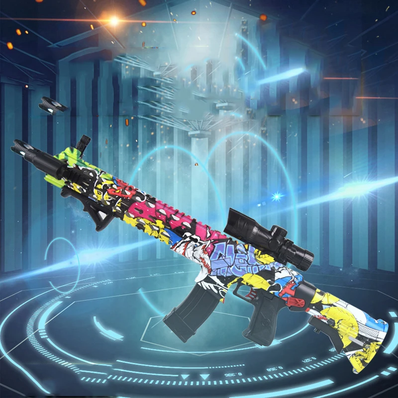 Новый AK47 пластиковый игрушечный пистолет Wat M4 гелевый шар бластер снайперские