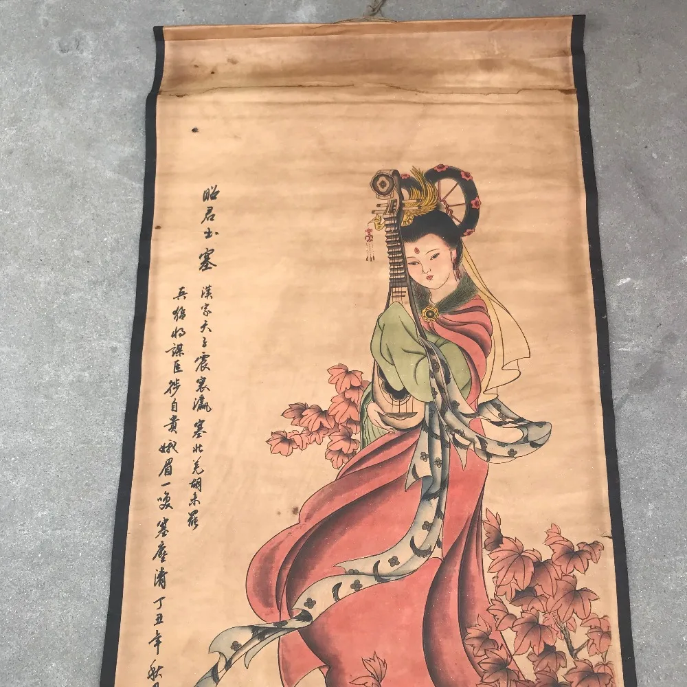 Antique painting living room study porch decoration Chinese famous paintings hanging character | Дом и сад