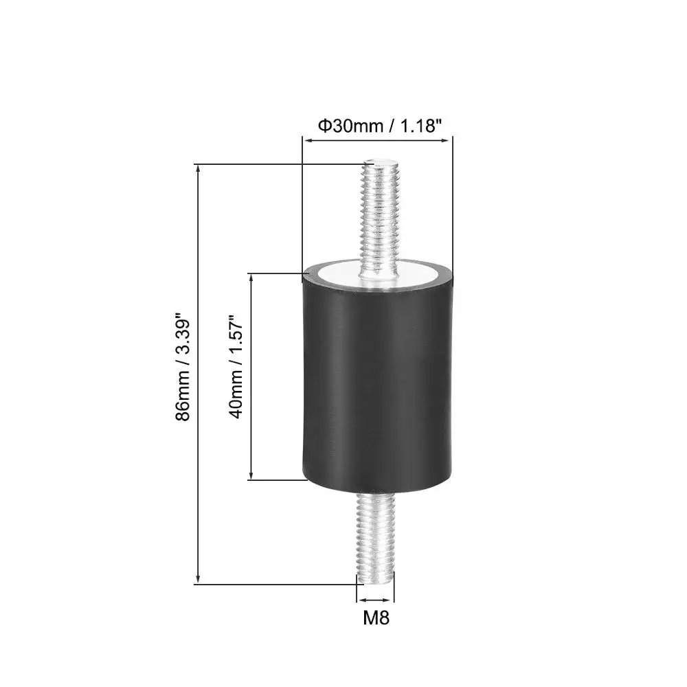 UXCELL 1 шт. крепления D40xH40/D30xH40/D40xH30/D40xH30 резиновый Вибрационный изолятор амортизатор