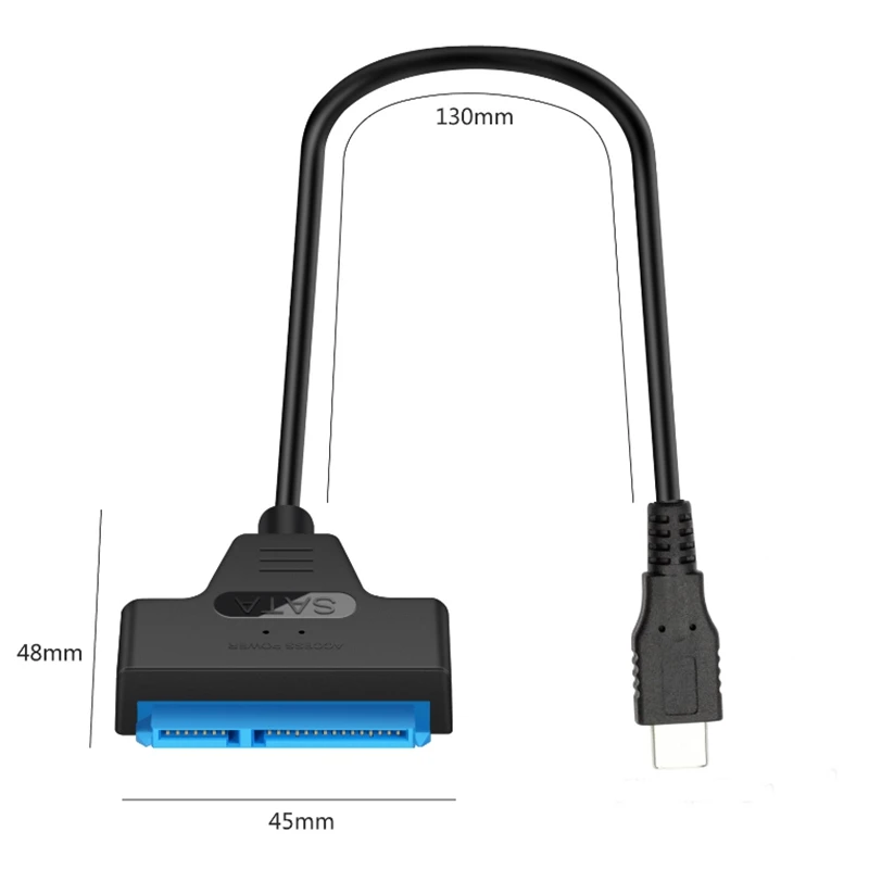 3 шт. Тип C3.1 SATA III 22Pin 7 + 15pin для 2 5 дюймов SSD HDD адаптер ThunderBolt способны Синий