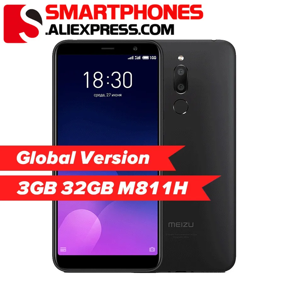 Meizu M6T глобальная версия 3 Гб оперативной памяти Оперативная память 32 GB Встроенная