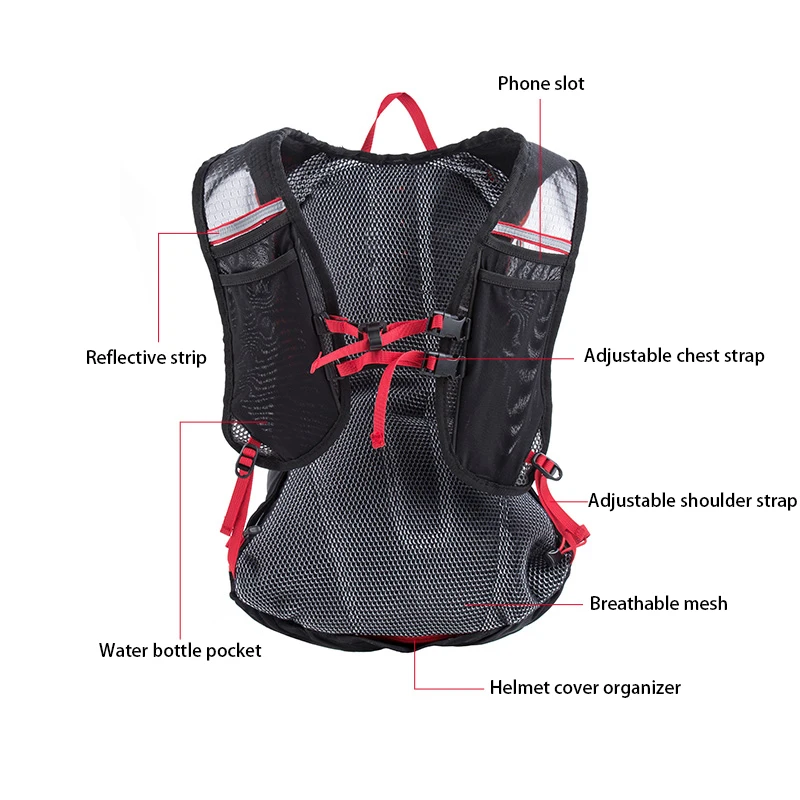 Naturehike 15L Ультралегкая Сумка для бега на открытом воздухе рюкзаки светоотражающие