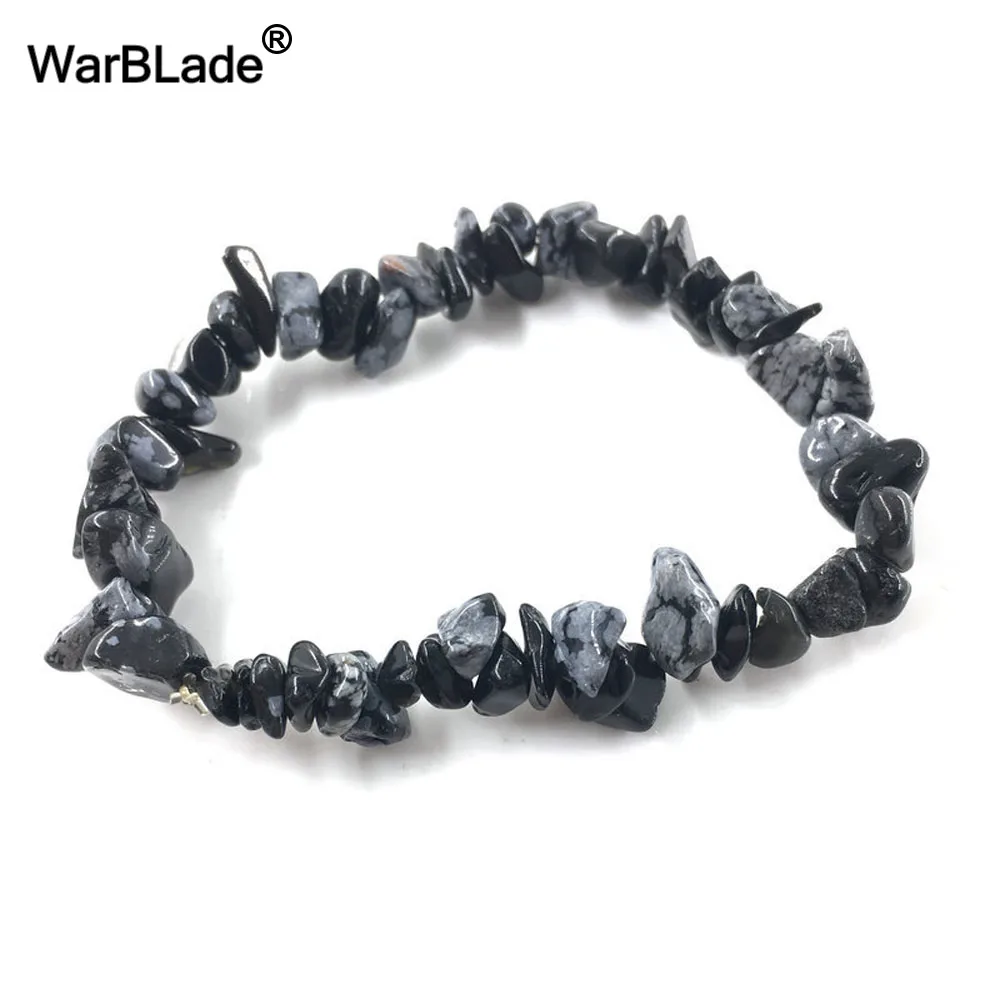 WarBLade 10 шт. натуральный камень браслет чип бусины, камешки Amazon Кристалл Коралл кварцевые бусины браслеты для женщин ювелирные изделия - Окраска металла: Alabaster
