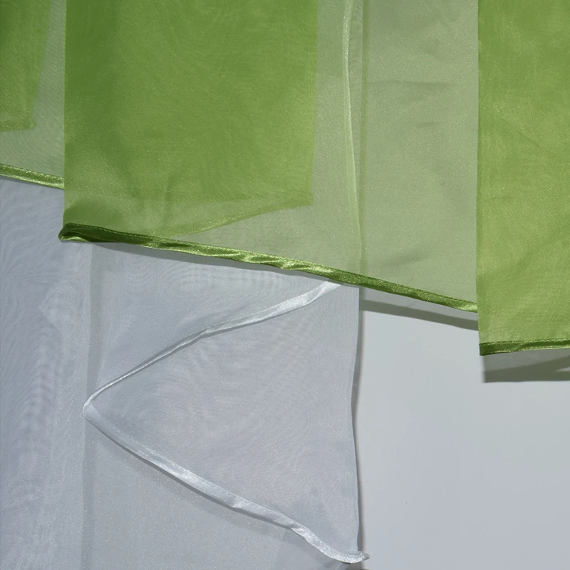 Белые тюлевые римские шторы из полиэстера