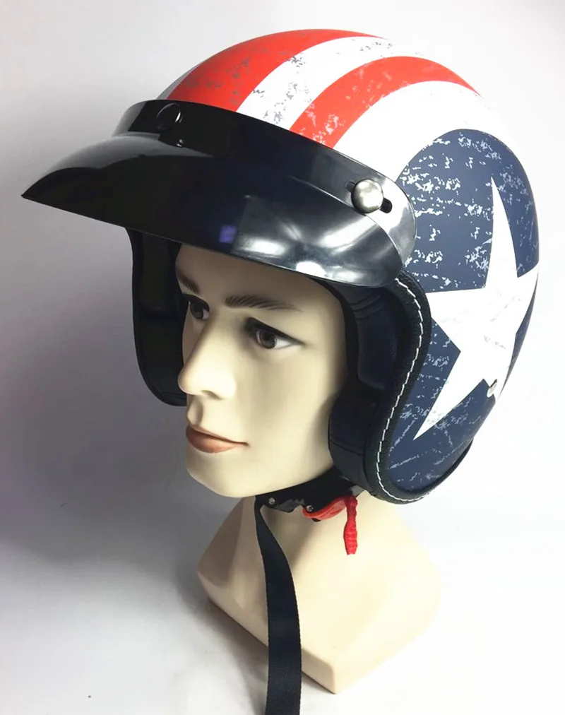 Лидер продаж, винтажные мотоциклетные шлемы Vespa с открытым лицом, половина мотороллера, шлемы с очками, козырек, Размеры s m l xl XXL