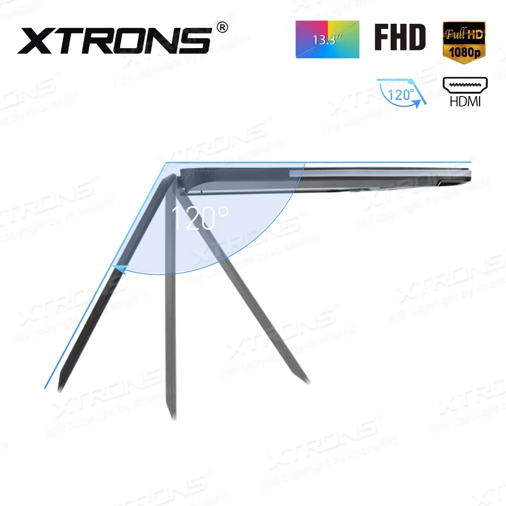 XTRONS 13 3 &quot1080P видео HD цифровой TFT монитор широкий экран ультратонкий