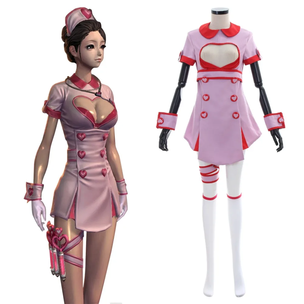 Женский карнавальный костюм Blade Soul пикантная форма медсестры боевое платье для
