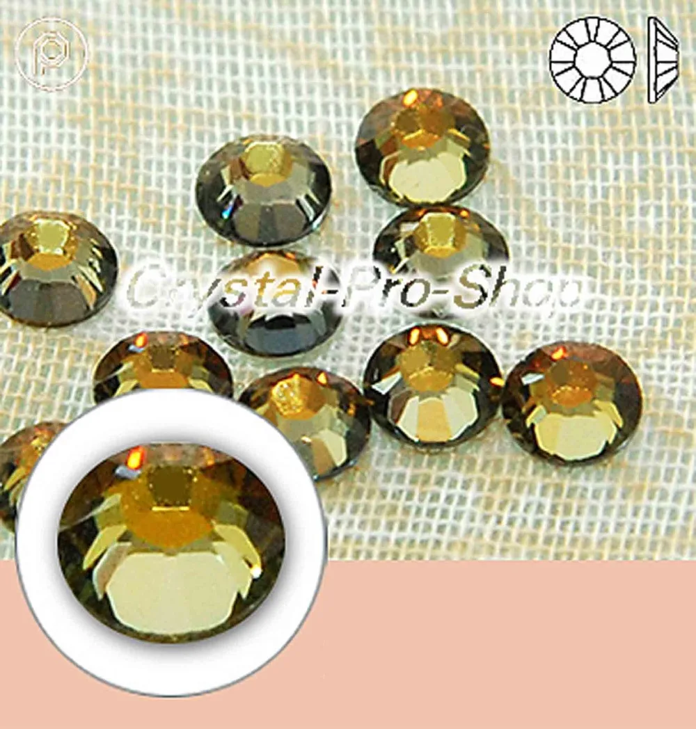 432 шт. (бесплатно 144 шт.) оригинальные элементы Swarovski ss12 (3 3 2) мм Tabac (TAB) железо на