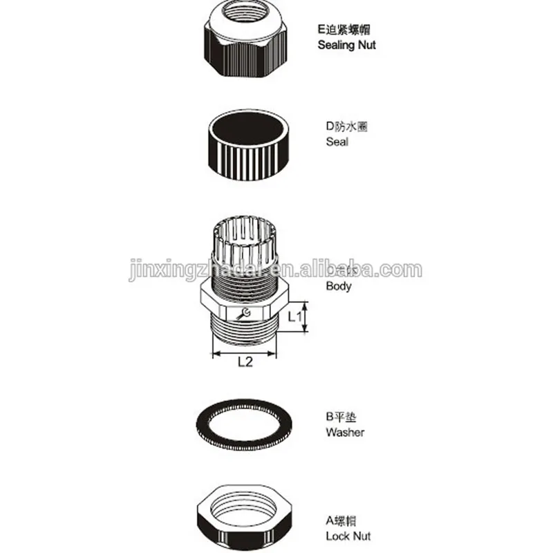 ZHEJIN (100 шт.) IP68 PG16 10-14 мм PP водонепроницаемые соединители входные кабельные ЖЕЛЕЗЫ |
